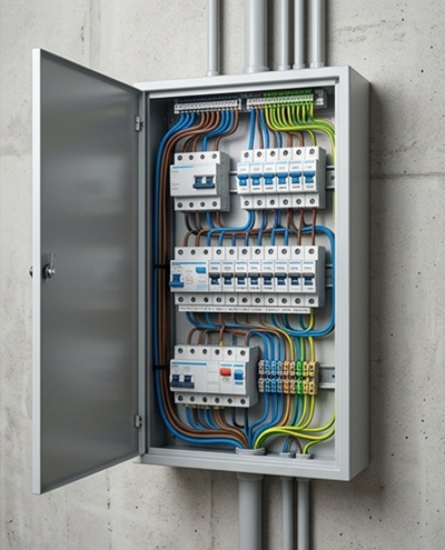 Tablero eléctrico instalado